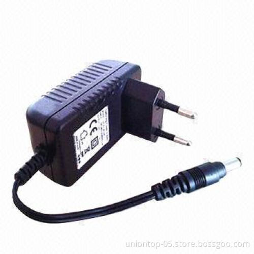 12V 1A EU Switching Power Adapter with 5.5*2.12mm DC Cord